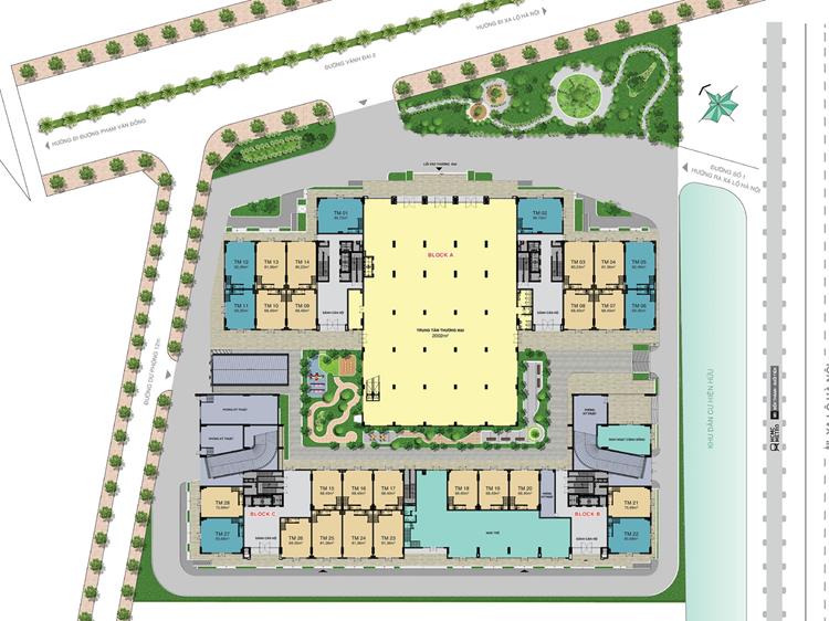 Mặt bằng tổng thể Lavita Charm Thủ Đức