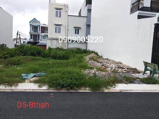 Bán đất đường D5, Bình Thạnh, sổ riêng, đường lớn 60m2 giá 1.5tỷ