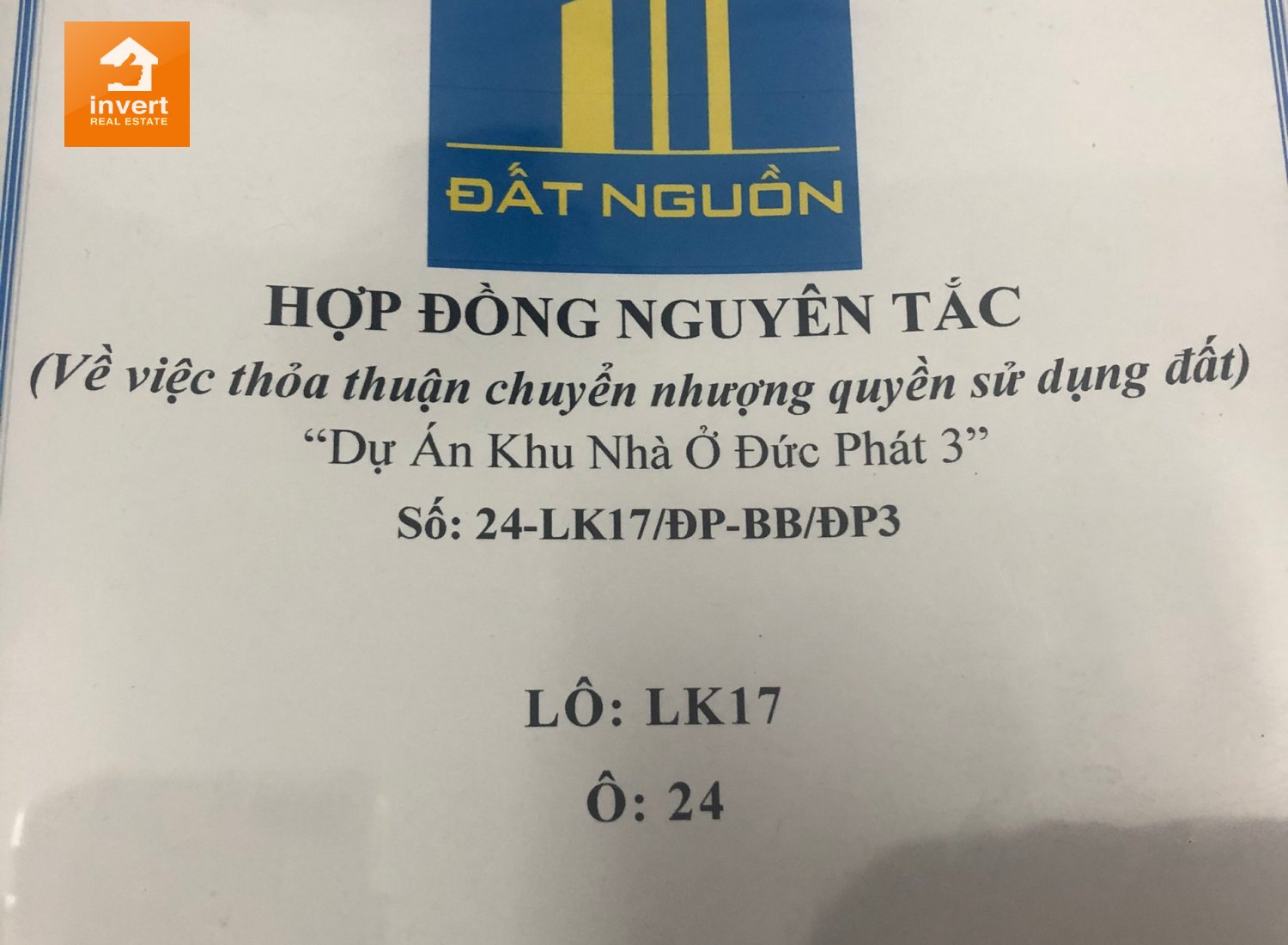 Bán lô đất Đức Phát 3, liên kết 16 ô 24 giá 690 triệu