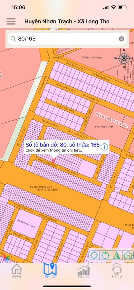 Đất nền HUD Long Thọ số 80/165 diện tích 120 m2