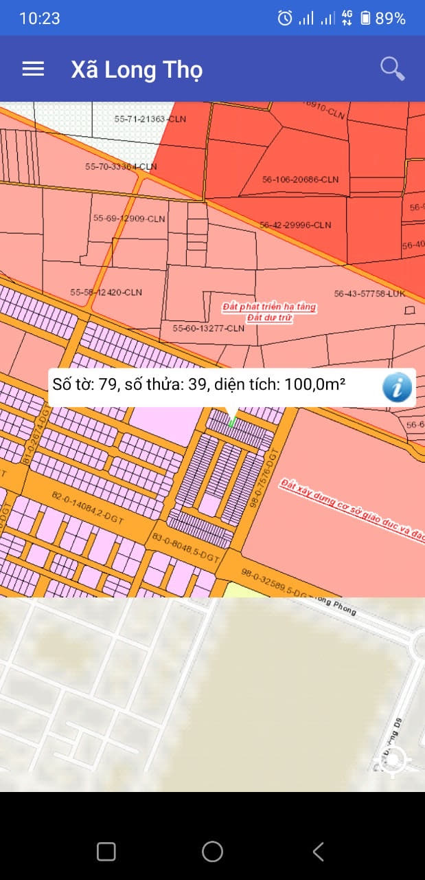 Bán đất HUD Long Thọ nhóm 1 số 79/39 diện tích 100 m2