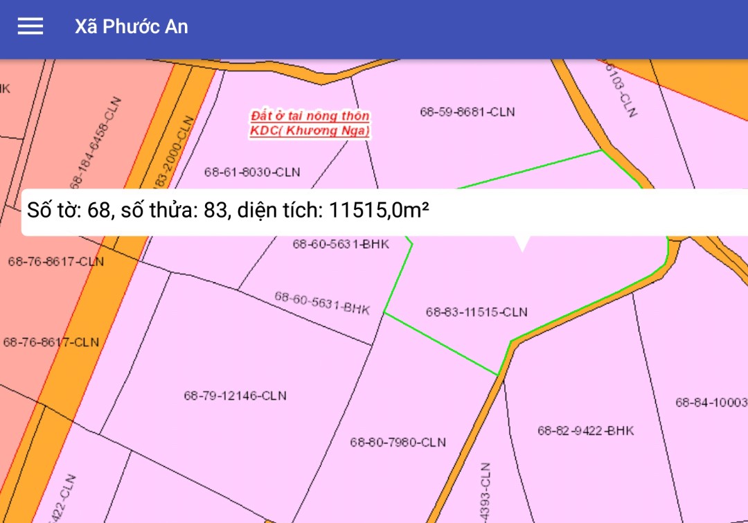 Bán  ĐẤT LỚN thuộc xã Phước An ,Nhơn Trạch