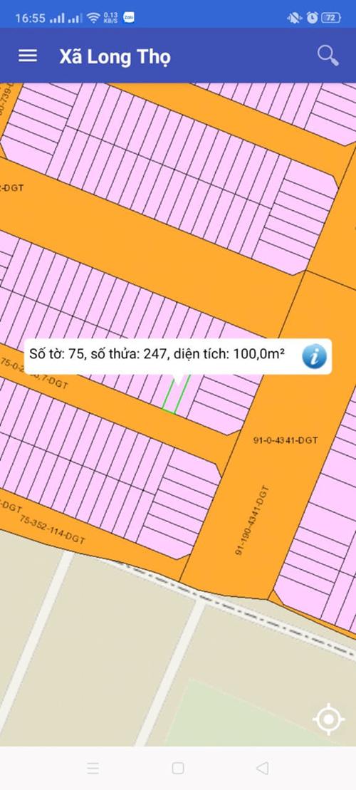 Bán lô đất Long Thọ nắm chủ số 75/247 diện tích 100 m2 Bán lô đất Long Thọ nắm chủ số 75/247 diện tích 100 m2