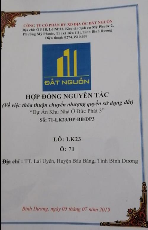 Chuyển nhượng lô đất tại dự án Đức Phát 3 liên kết 23 ô 71 giá 770 triệu thu về Chuyển nhượng lô đất tại dự án Đức Phát 3 liên kết 23 ô 71 giá 770 triệu thu về
