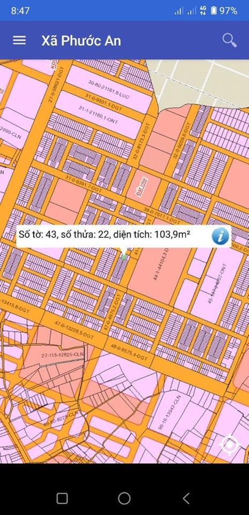 Bán đất nền Phước An số 43/22 cận đường lớn giá đẹp Bán đất nền Phước An số 43/22 cận đường lớn giá đẹp