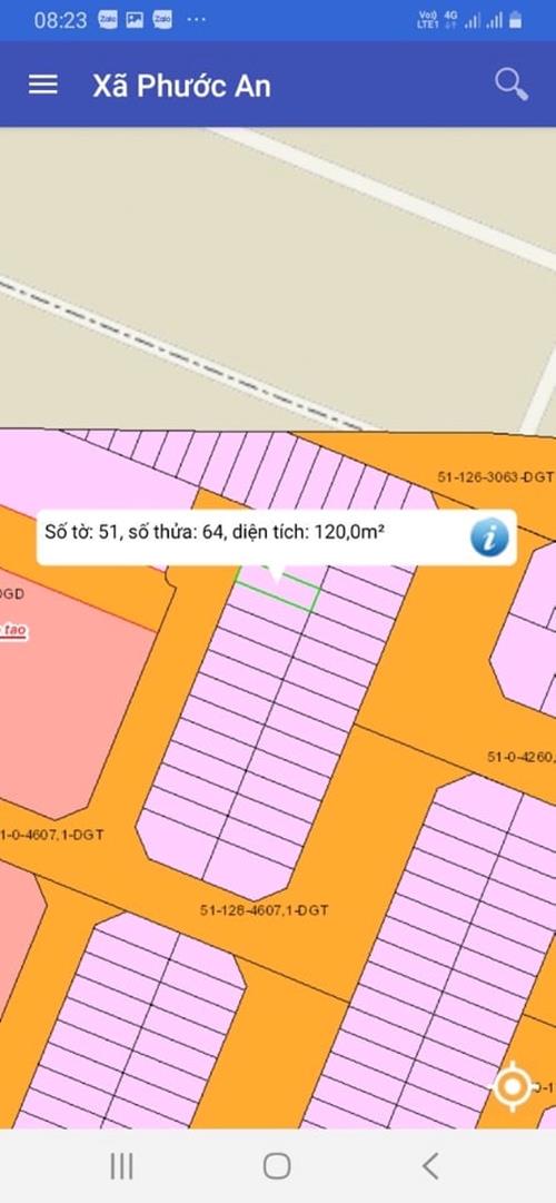 Đất Phước An số 51/64 giá 760 triệu Đất Phước An số 51/64 giá 760 triệu