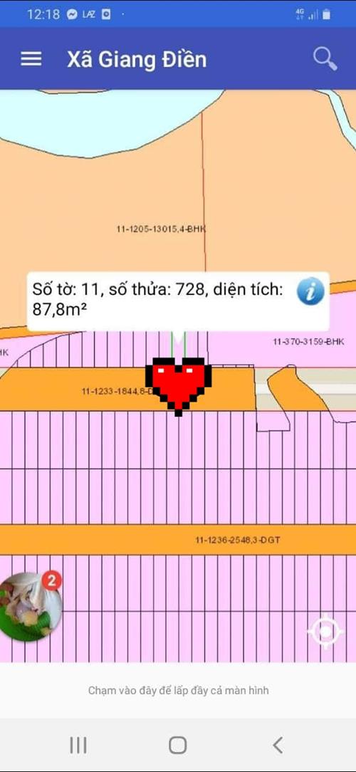 Lô sát chùa đẹp long lanh,đường thông KCN Giang ĐIền ,sát Trường Học số tờ 11/728 giá 720 triệu Lô sát chùa đẹp long lanh,đường thông KCN Giang ĐIền ,sát Trường Học số tờ 11/728 giá 720 triệu