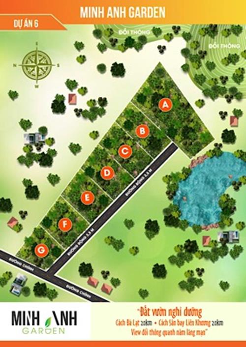 Bán đất vườn Đà Lạt - Minh Anh 6- Đông Thanh Lắm Hà 500m2 thổ cư 50m Bán đất vườn Đà Lạt - Minh Anh 6- Đông Thanh Lắm Hà 500m2 thổ cư 50m