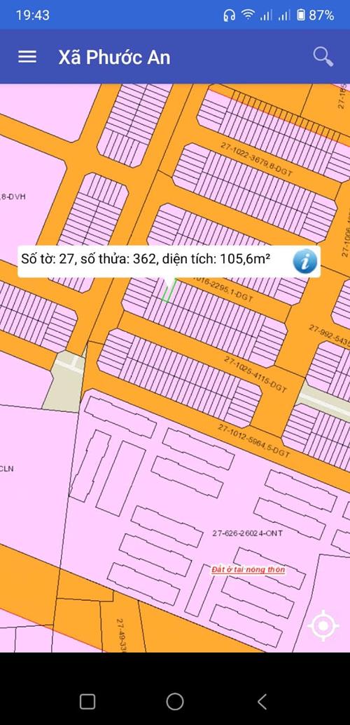 Bán đất Phước An số 27/362 giá 795 triệu Bán đất Phước An số 27/362 giá 795 triệu