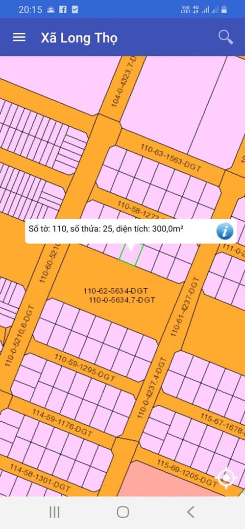 Bán nhanh lô đất đẹp Long Thọ số 110/25 diện tích 300 m2 Bán nhanh lô đất đẹp Long Thọ số 110/25 diện tích 300 m2