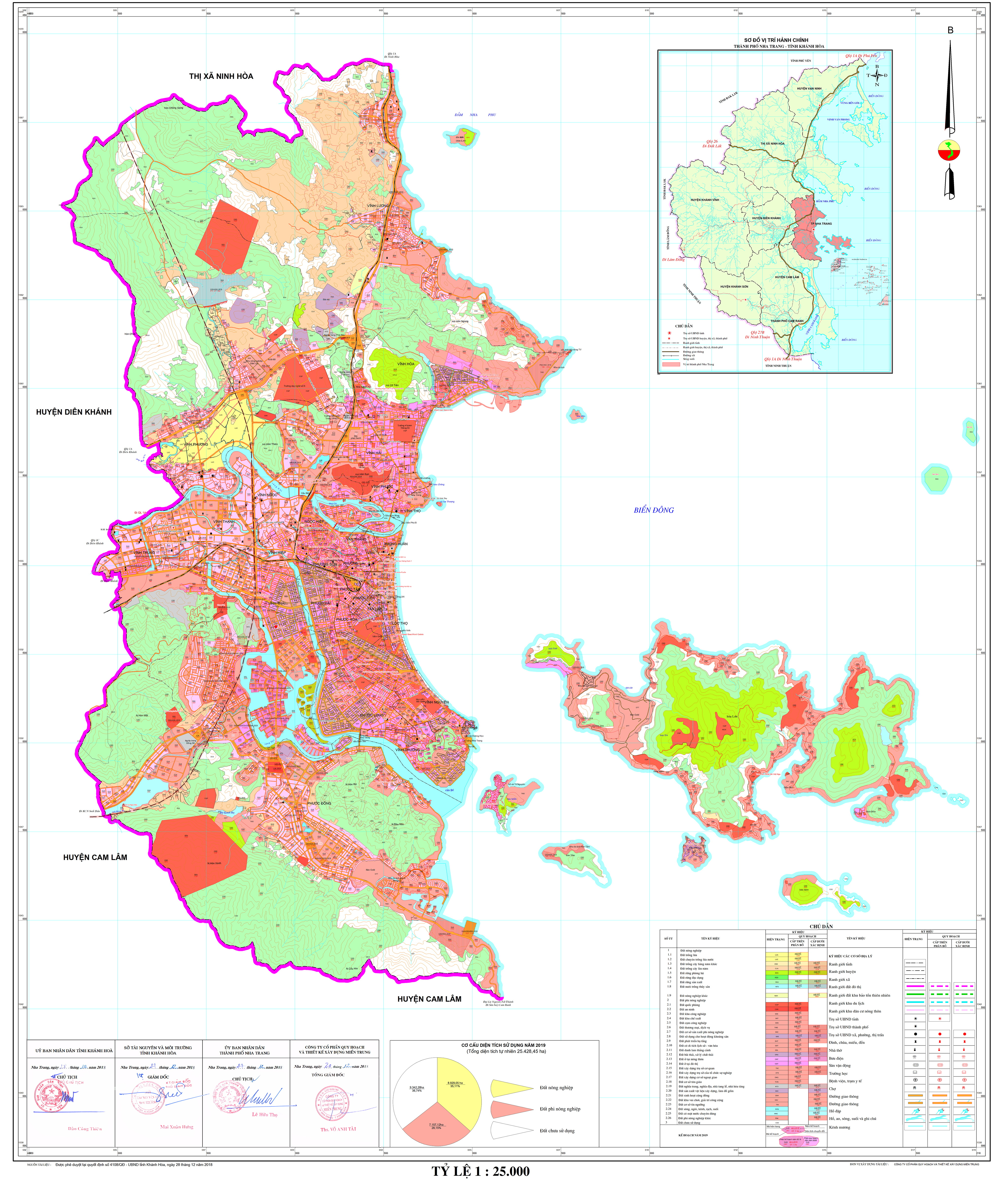 Bản đồ quy hoạch sử dụng đất tại TP Nha Trang 