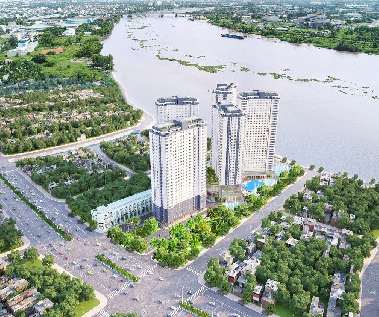 Dự án Saigon Riverside City có tầm nhìn hướng ra sông thoáng mát