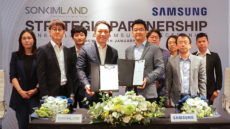 Lễ ký kết hợp tác chiến lượng giữa SonKim Land và Samsung Electronics Việt Nam