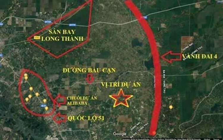 Ví trí Bàu Cạn Riverside 