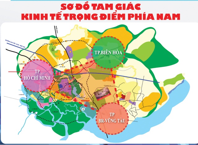 Phú Mỹ nằm trong tam giác vàng phía nam