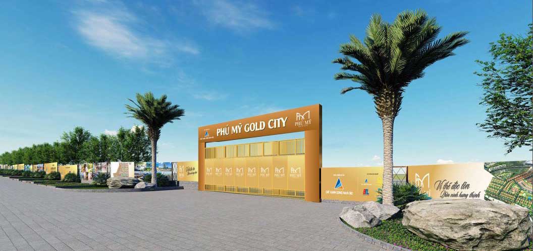 Phối cảnh cổng chính Phú Mỹ Gold City