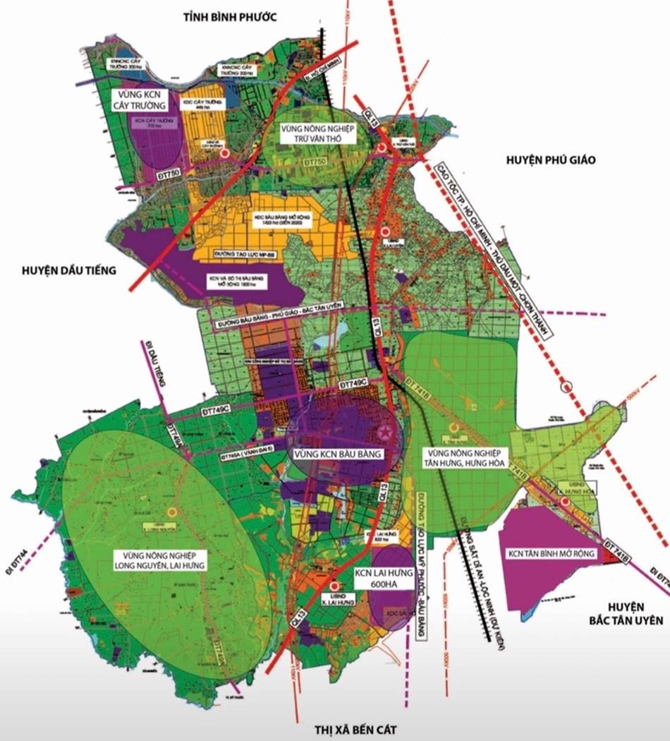 Bản đồ quy hoạch Bàu Bàng