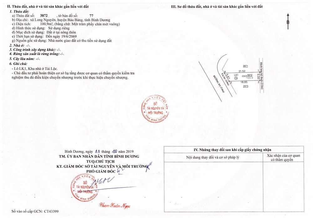 Số đỏ từng nền Liên kết 2 dự án The Eden City