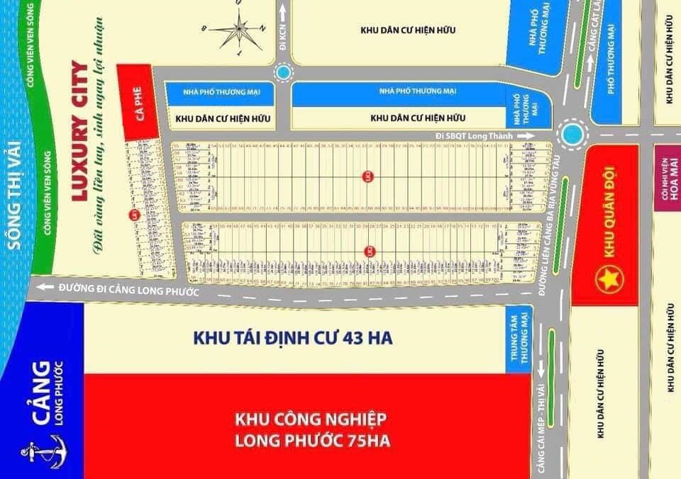 Sơ đồ phân lô dự án Luxury City