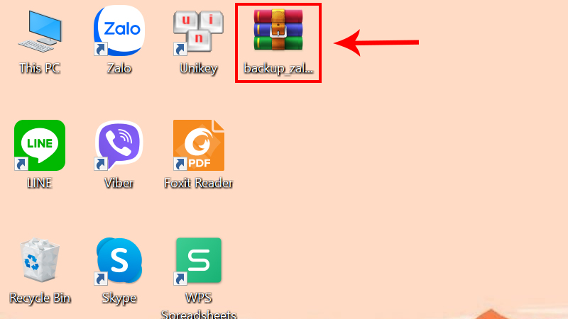 Dữ liệu xuất ra sẽ ở dạng file nén có tên dạng backup_zalo_date
