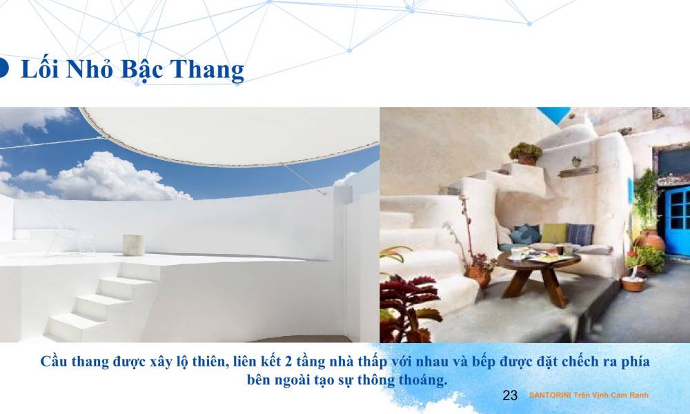 Thiết kế cầu thang lộ thiện của căn hộ Condotel Cam Ranh Bay 