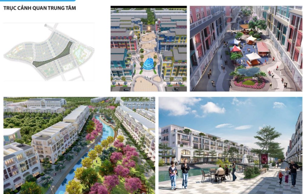 Trục cảnh quan trung tâm dự án Meyhomes Capital Phú Quốc