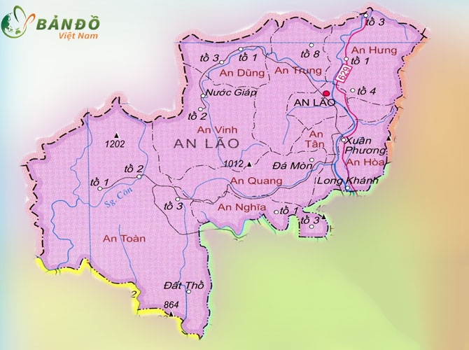 Bản đồ hành chính huyện An Lão