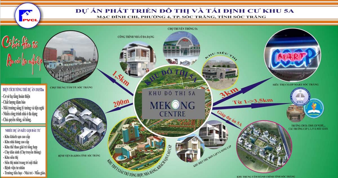 Tiện ích kết nối vùng của dự án khu đô thị Mekong Centre Sóc Trăng 