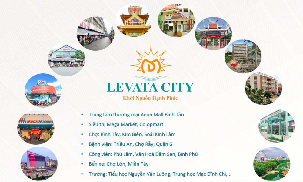 Tiện ích dự án nhà phố Levata City Tên Lửa Tân Bình
