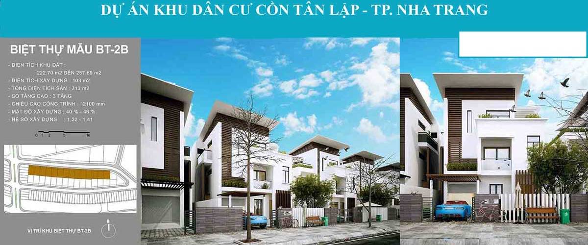 Mặt bằng chi tiết dự án Khu đô thị mới Cồn Tân Lập