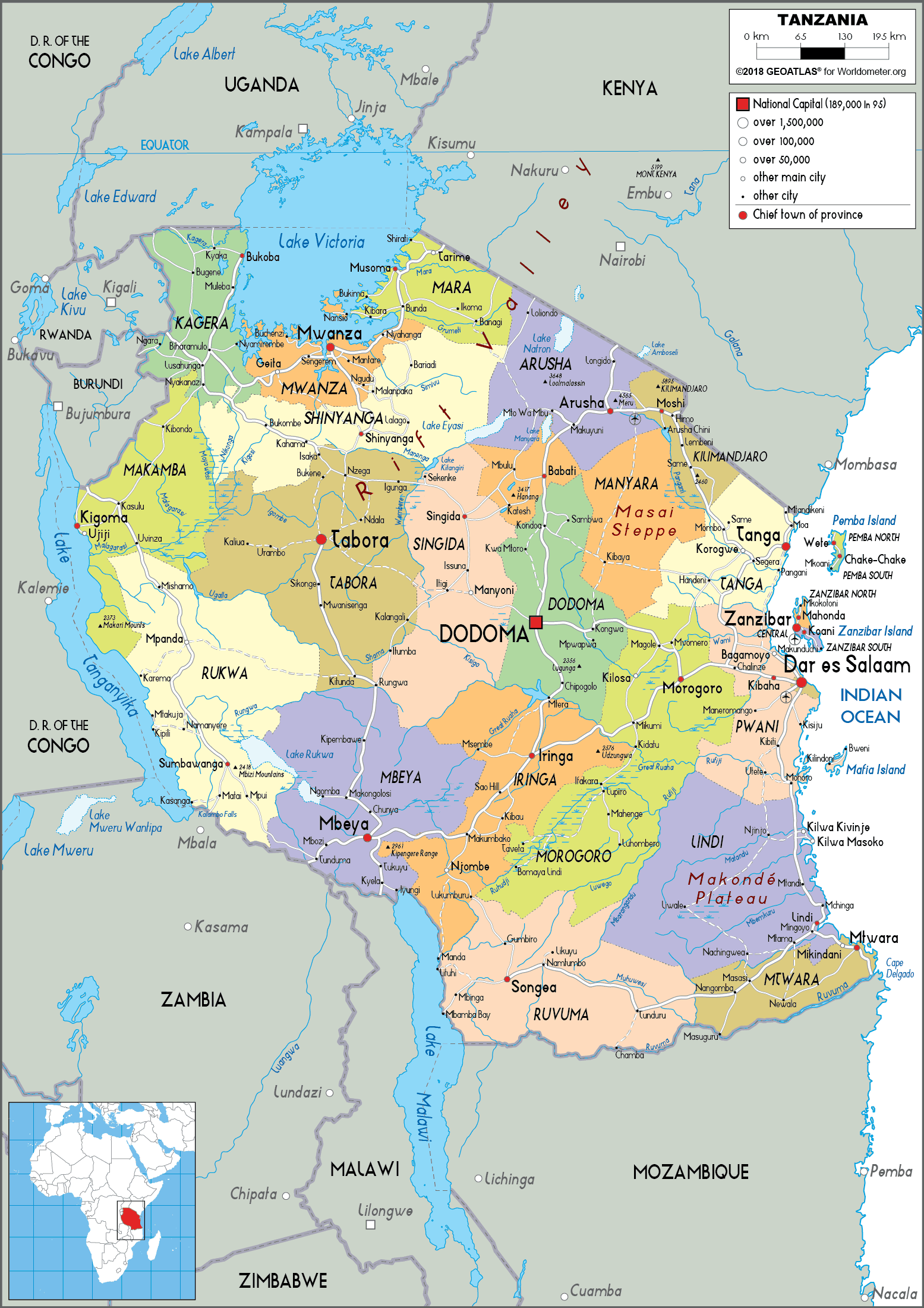 B N T N C Tanzania Tanzania Map Kh L N Ph Ng To 2025 02134634 3 Tanzania Map
