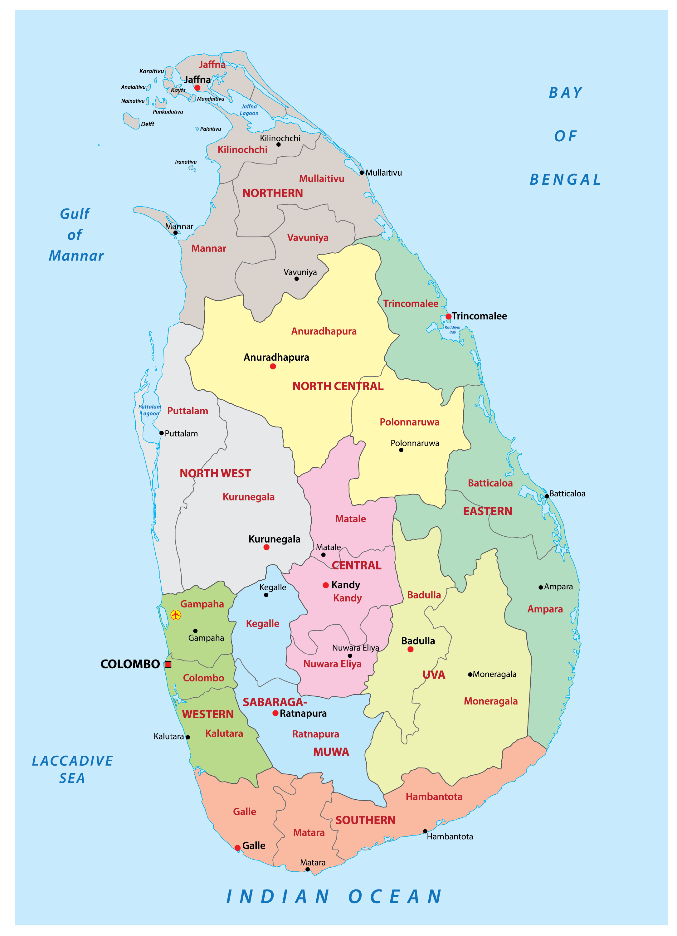 02194239 4 Sri Lanka Map 