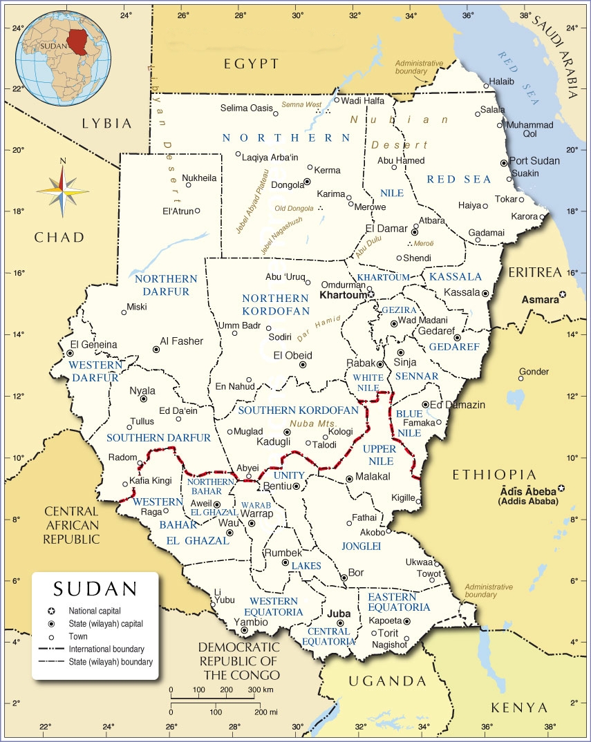 02195752 7 Sudan Map 