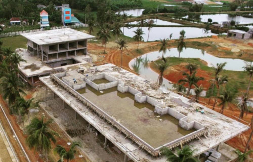 Hình ảnh dự án CocoLand River Beach Resort & Spa đang xây dựng