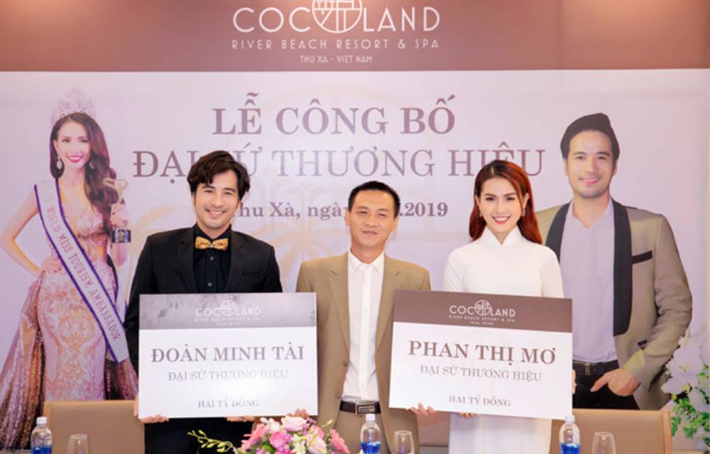 Chọn Hoa hậu Đại sứ Du lịch Thế giới 2018 Phan Thị Mơ và diễn viên MC Đoàn Minh Tài là hai gương mặt đại sứ thương hiệu trong thời hạn 2 năm