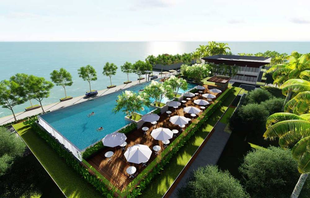 Hồ bơi dự án CocoLand River Beach Resort & Spa 