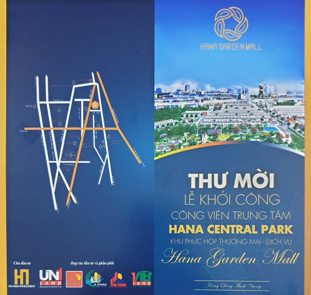 Thư mời dự án Hana Garden Mall