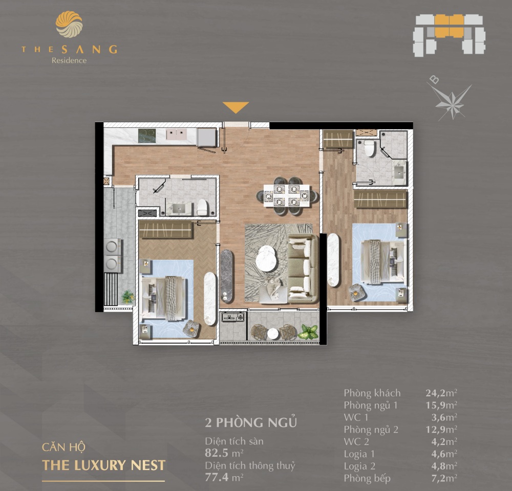Mẫu thiết kế 150 căn The Luxury Nest
