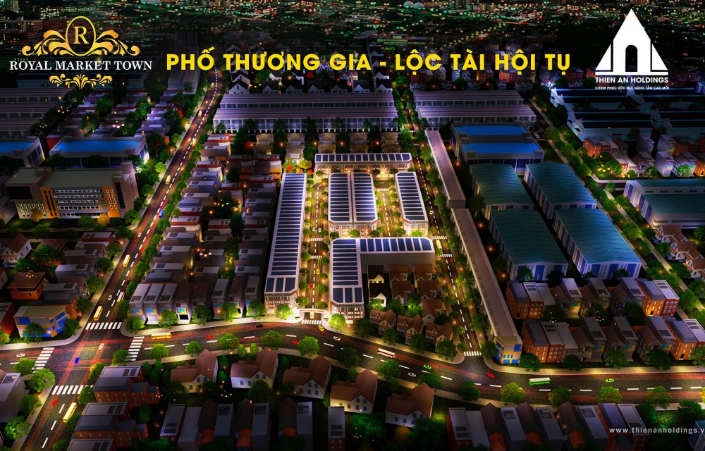 Phối cảnh dự án Royal Market Town Thuận An Bình Dương 