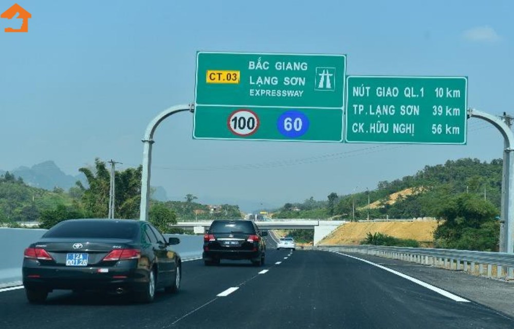 Cao tốc Bắc Giang Lạng Sơn thiết kế với 4 làn xe, vận tốc thiết kế 100km/giờ