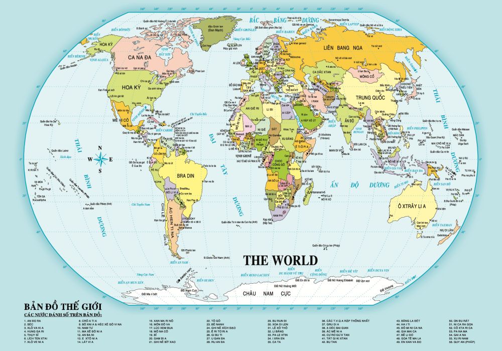                                 Bản đồ Châu Mỹ trên thế giới