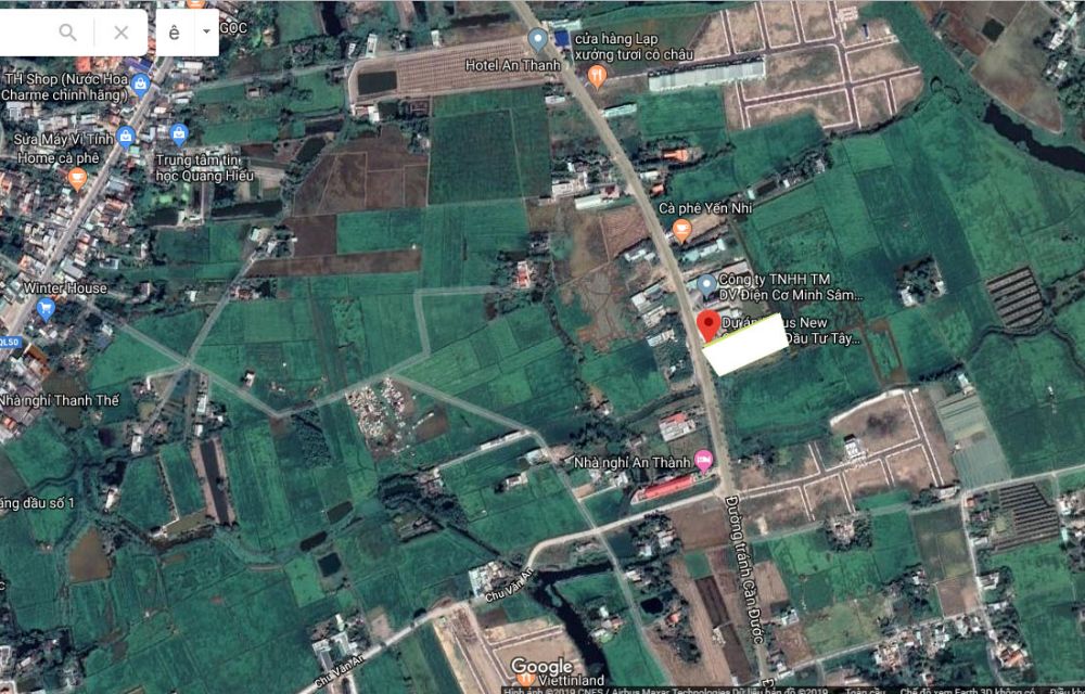 Vị trí đất nèn  Lotus New City Long An trên Google Maps