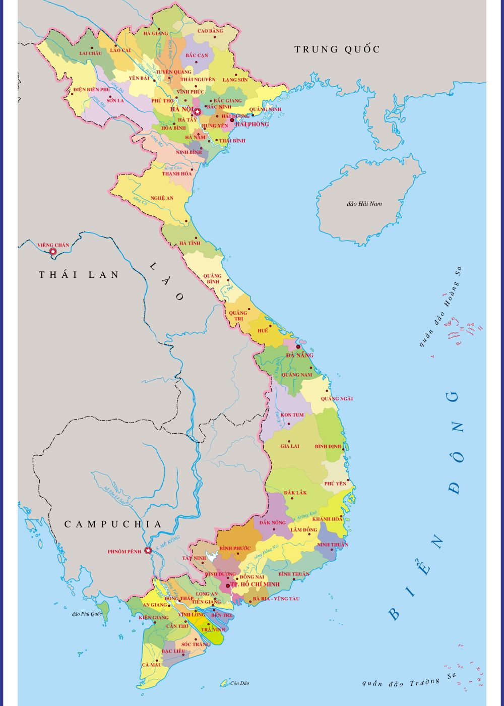 Bản đồ Tây Nguyên Việt Nam