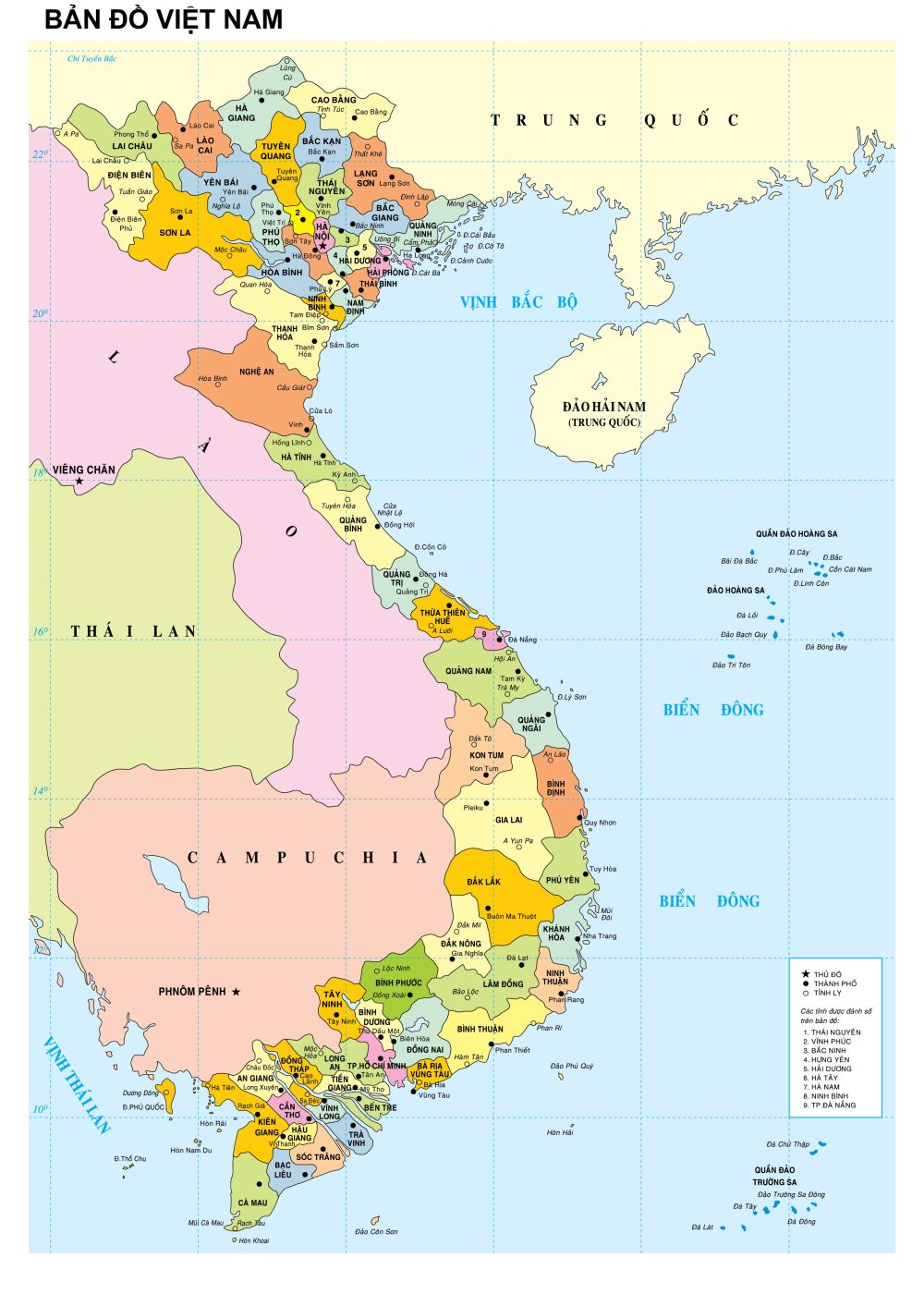 Bản đồ du lịch VIệt Nam