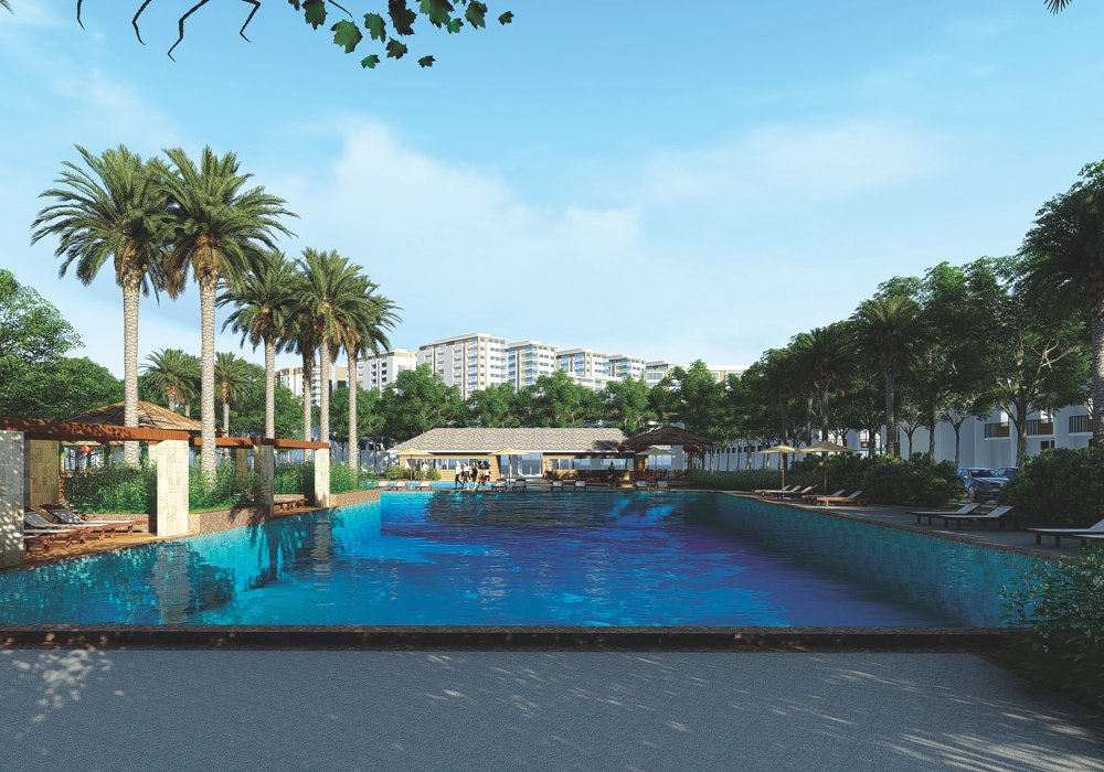 Hồ bơi tại Qi Island Bình Dương