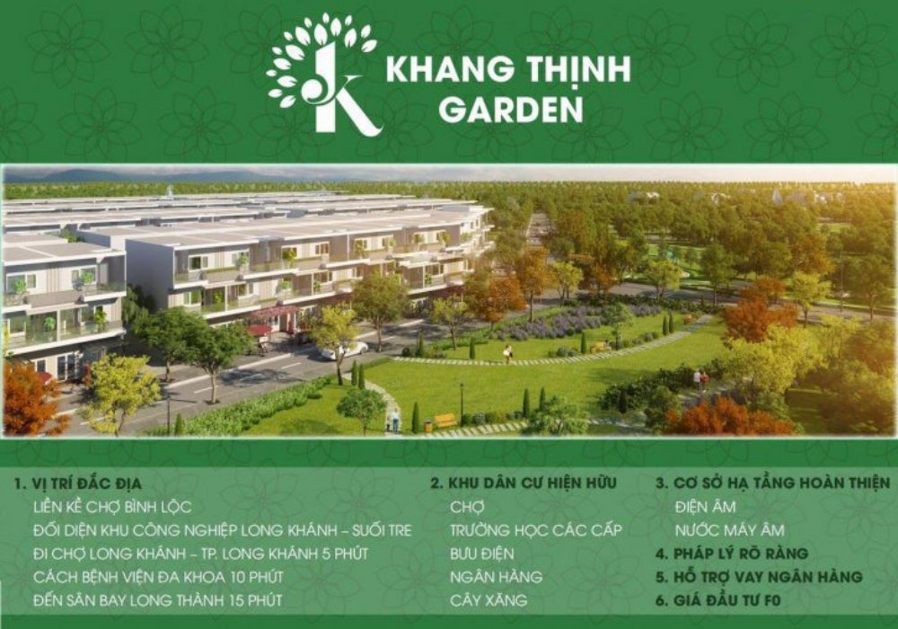 Toàn cảnh dự án Khang Thịnh Golden Long Khánh