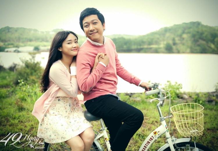 Bộ phim 49 Ngày đang nóng lên nhờ nghi án hẹn hò của cặp đôi diễn viên Nhã Phương - Trường Giang.