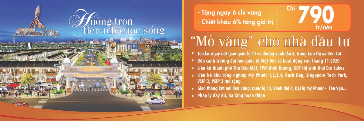 Bình Dương Avenue City là mỏ vàng cho nhà đầu tư