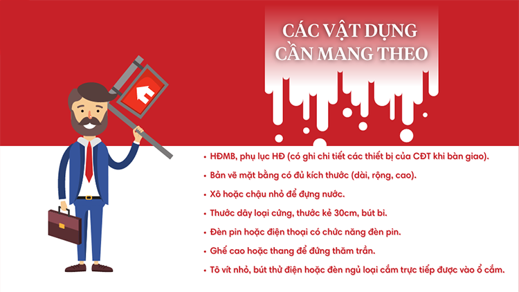 Các vật dụng bạn cần mang theo