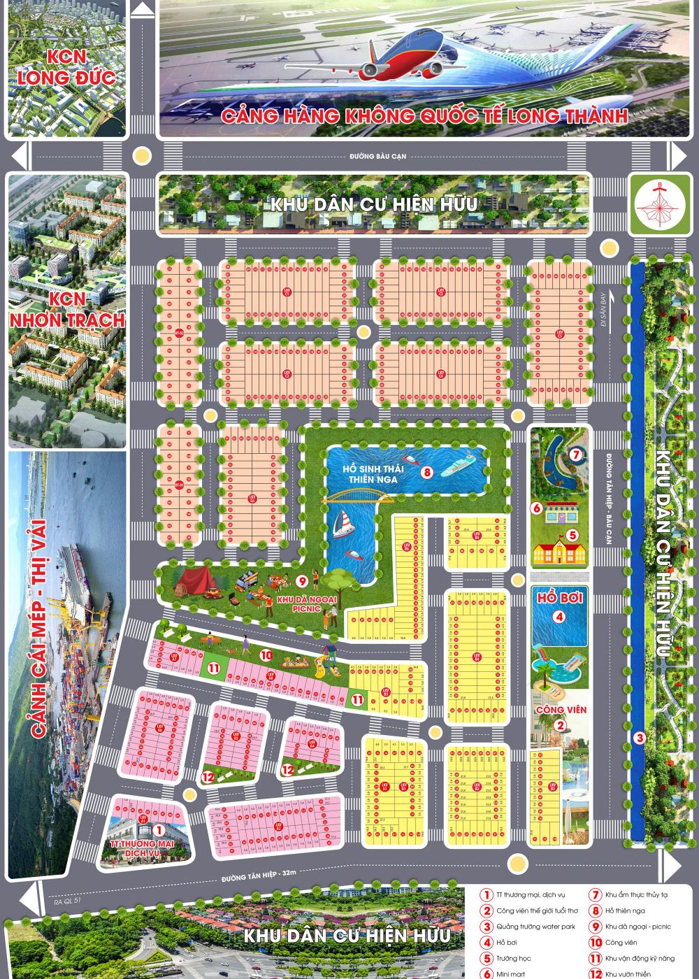 Mặt bằng dự án Long Thành Airport City 